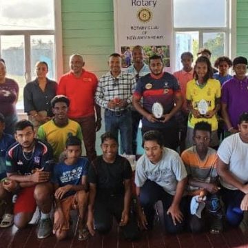 Rose Hall Canje and Tucber Park Cricket Clubs benefit from NA Rotary Club