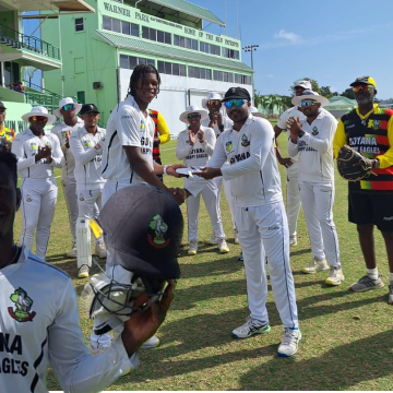 How will Guyana Harpy Eagles retain the Regional Four-Day championship? 