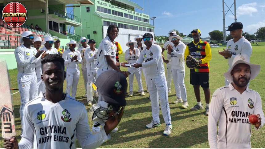 How will Guyana Harpy Eagles retain the Regional Four-Day championship? 