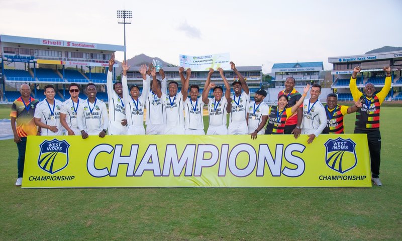 Guyana Harpy Eagles win back-to-back Regional Four-Day titles
