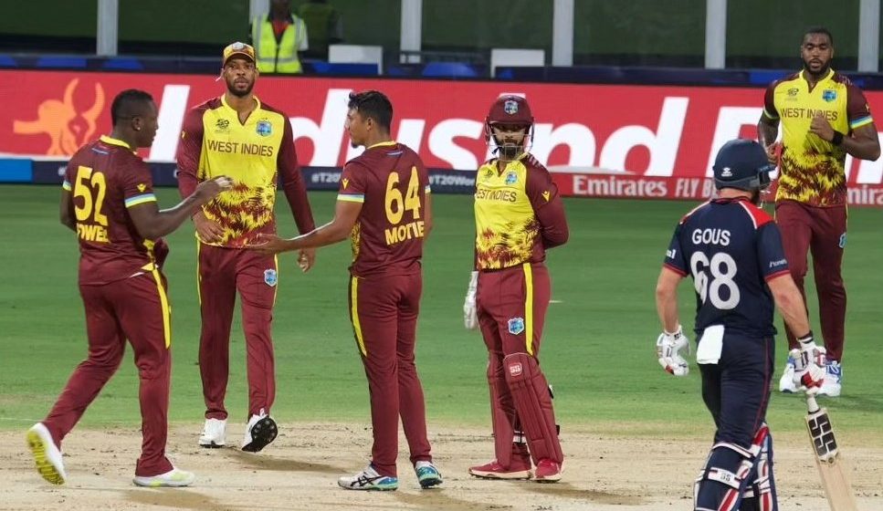 West Indies impress against USA in Barbados to stay in semi-final race
